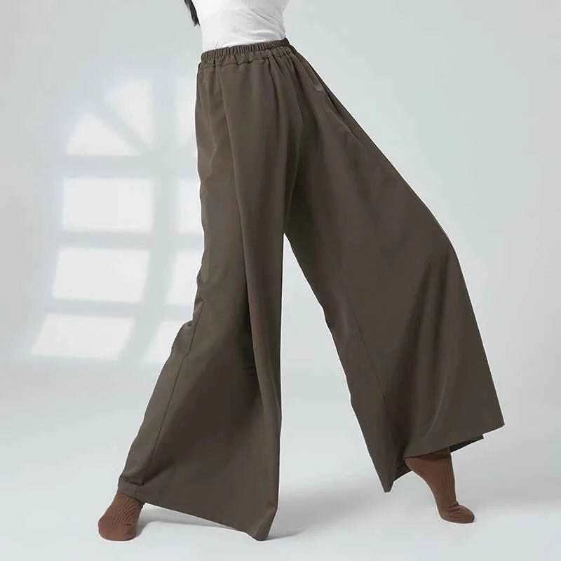 Modern Dance Girl Loose Straight Wide-Leg Pants Classic Dance Practice Outfit Daily Wear Comfortable Fit Dance Trousers