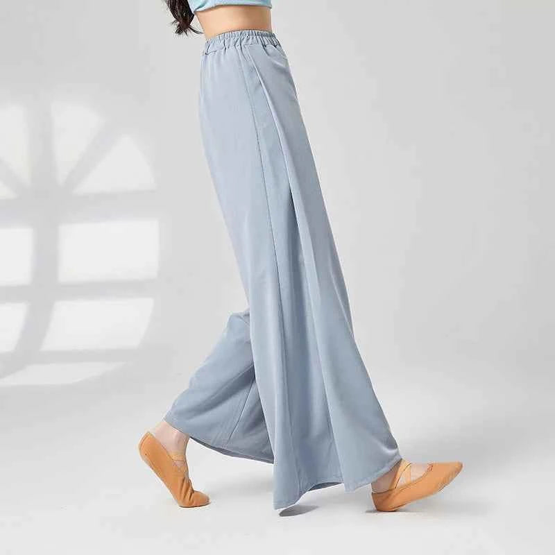 Modern Dance Girl Loose Straight Wide-Leg Pants Classic Dance Practice Outfit Daily Wear Comfortable Fit Dance Trousers