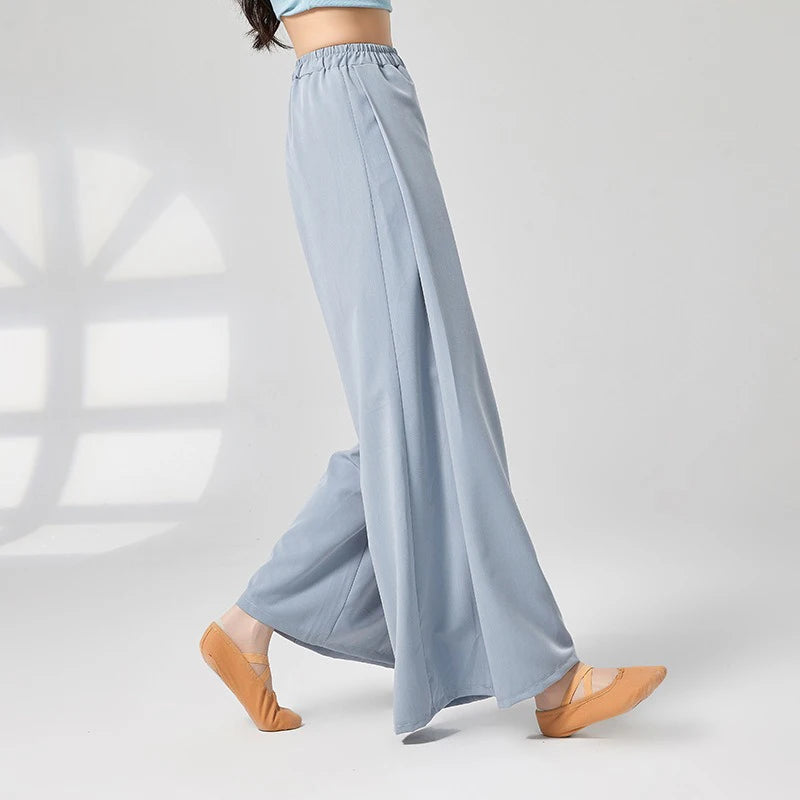 Modern Dance Girl Loose Straight Wide-Leg Pants Classic Dance Practice Outfit Daily Wear Comfortable Fit Dance Trousers