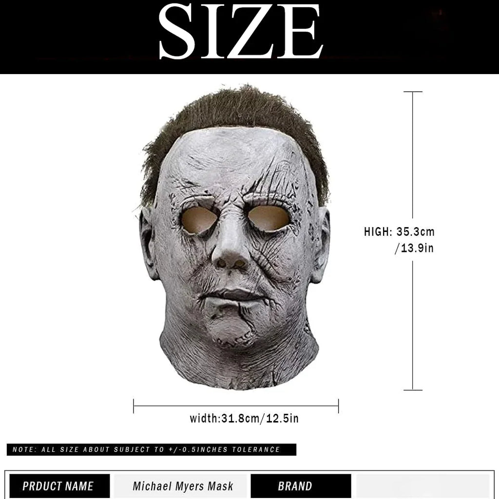 Halloween Mask Michael Myers Carnevale Killer Cosplay Costume Prop Horror Latex Headgear Bloody Killer Cos Adult Party Supplies