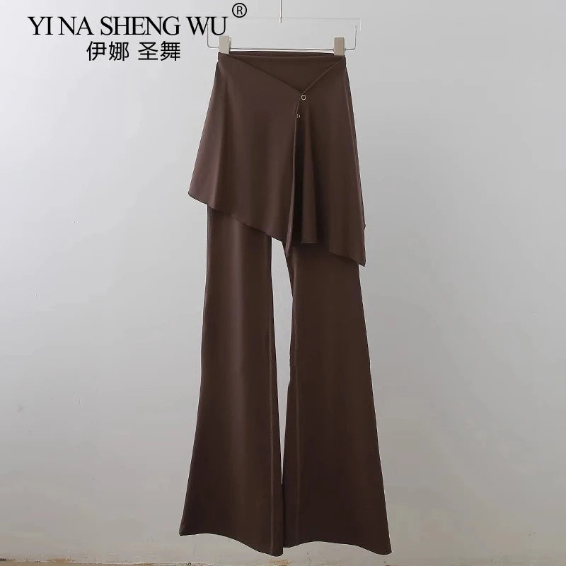 Women's Dance Practice Pants Latin Dance/Classical Dance/Yoga Costume Adult Modern Dance Bell-bottoms Pilates Fitness Wear