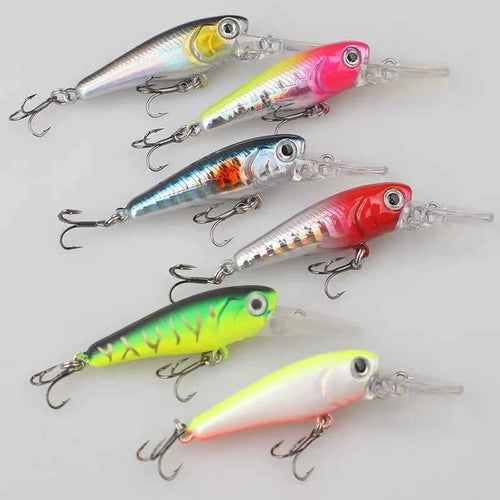 1pc Pesca Hard Fishing Lure Minnow Wobbler Peche Artificial Crank Bait Bass Perch Pike Salmon Trout