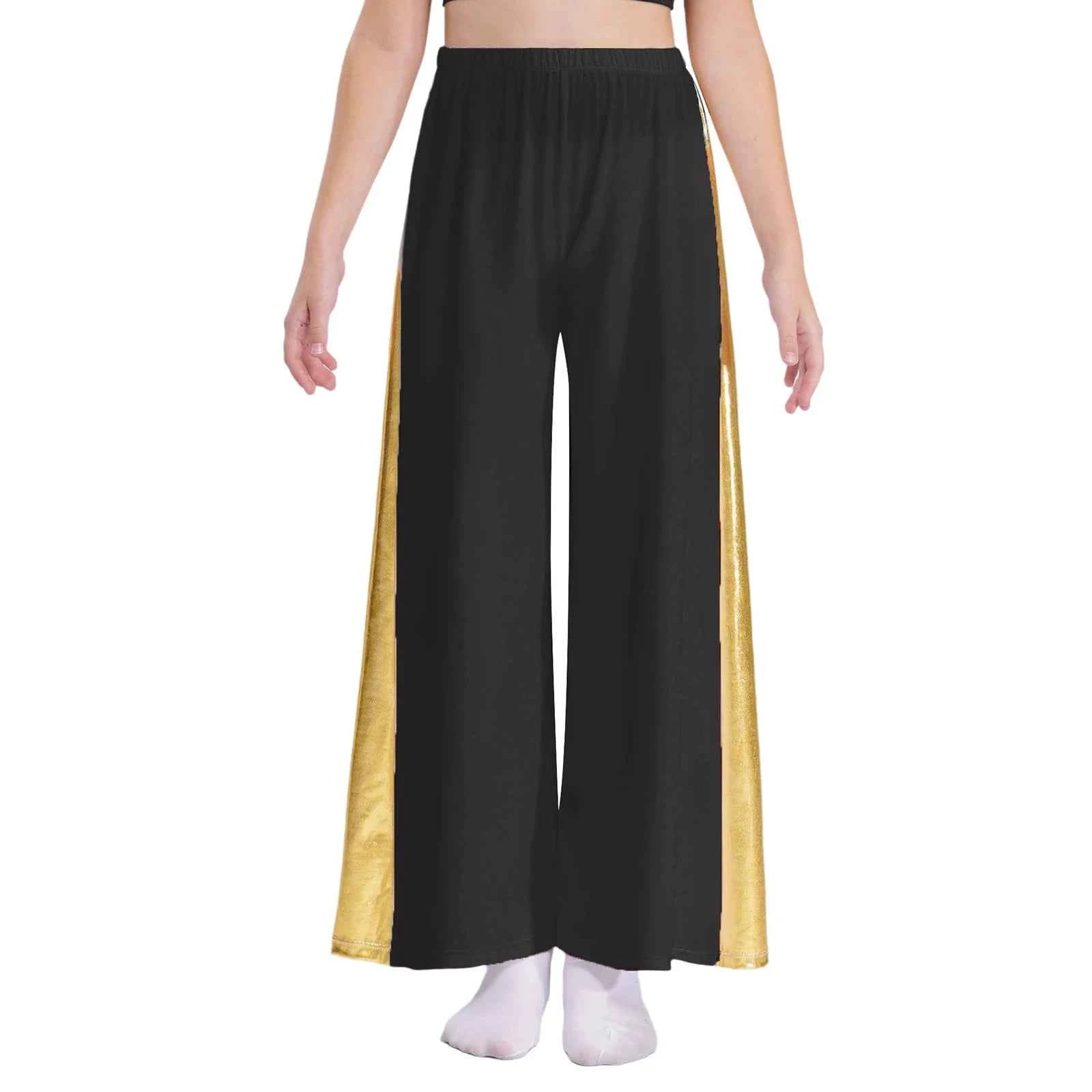 Girls Liturgical Dance Wide-Leg Pants Celebration of Spirit Palazzo Pants Worship Praise Dance Costume for Dancing Performance