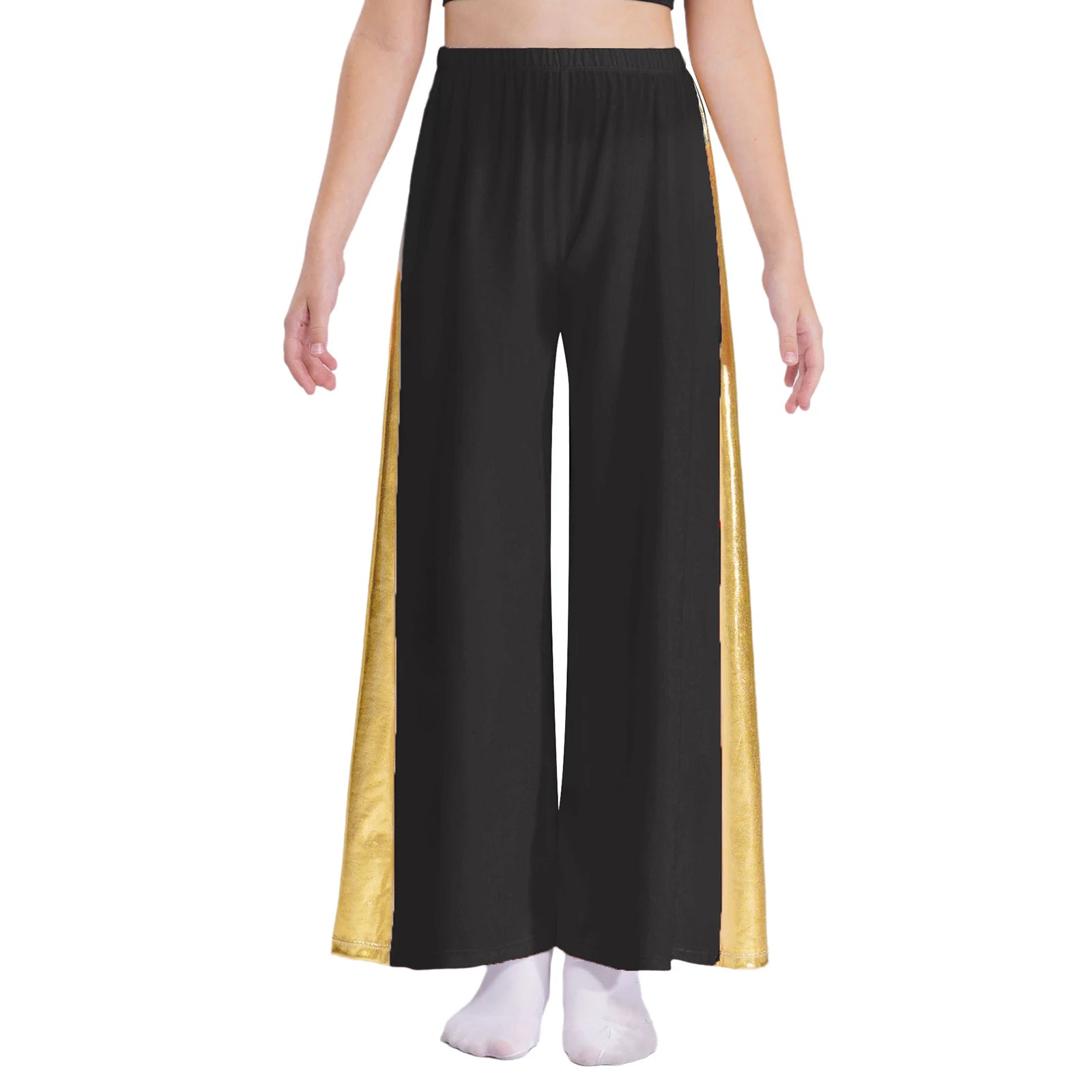 Girls Liturgical Dance Wide-Leg Pants Celebration of Spirit Palazzo Pants Worship Praise Dance Costume for Dancing Performance