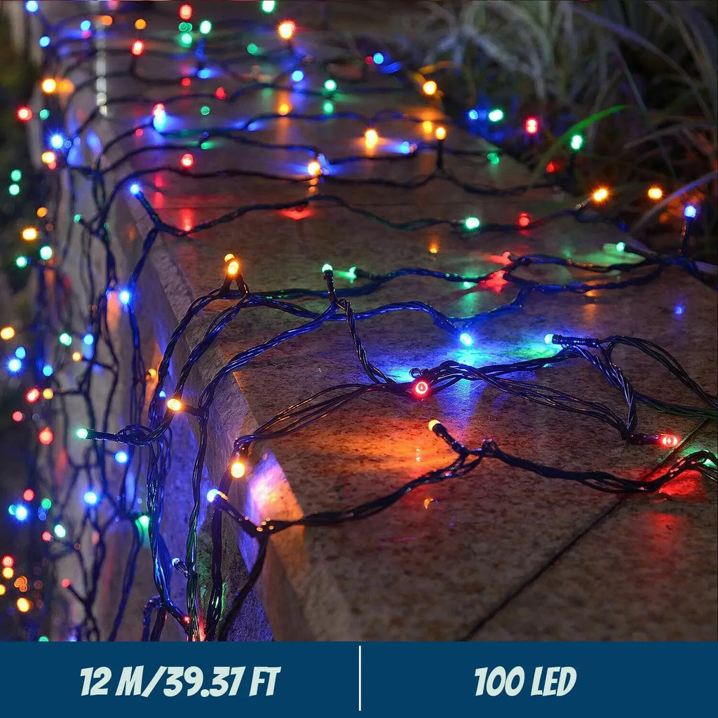 LED Solar String Lights 30/100/300LED 8 Modes Solar Powered Xmas Outdoor Lights Waterproof Starry Christmas Fairy Lights