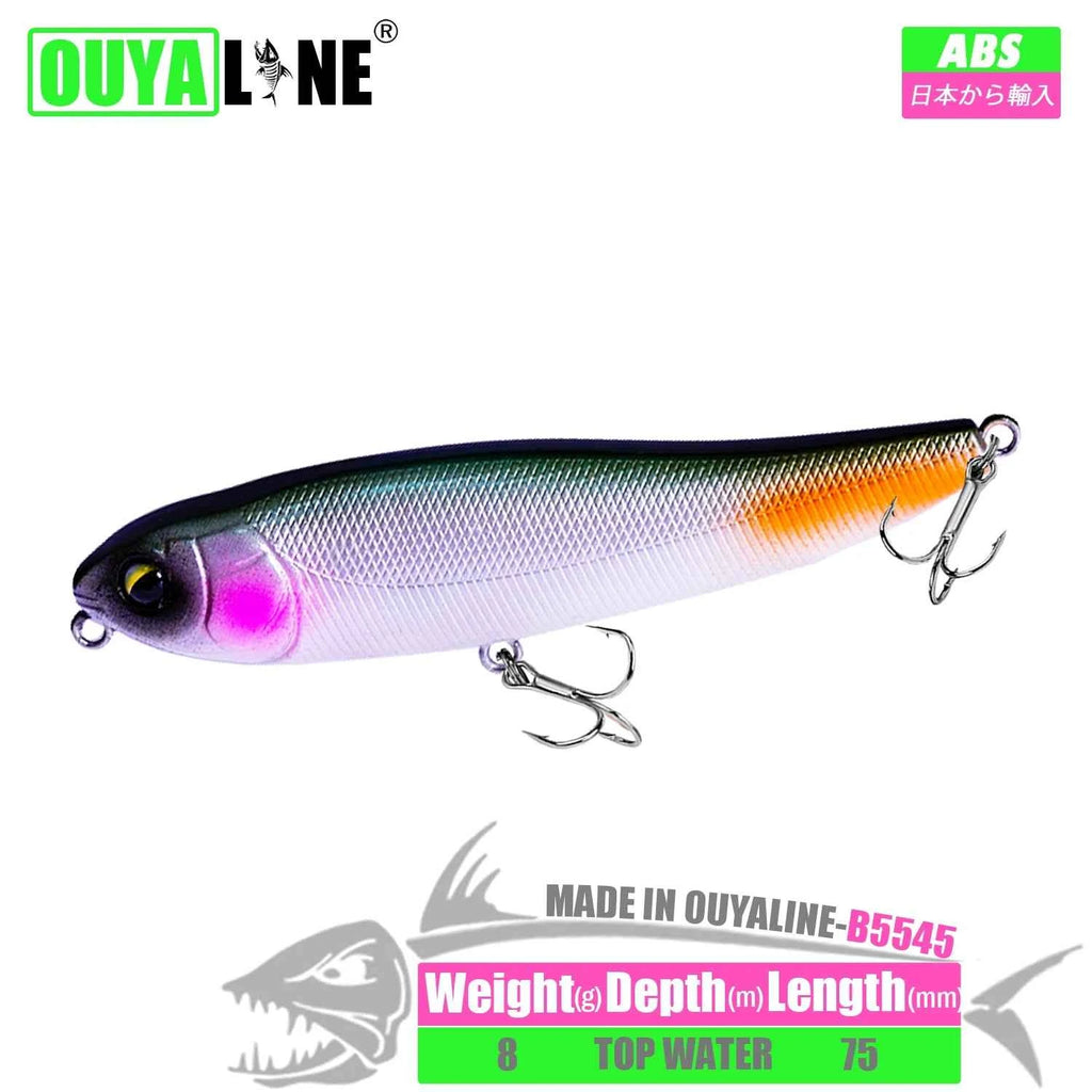 Pencil Fishing Lure Isca Artififcial Weights 8g 75mm Floating Pesca Bait Wobblers Peche A La Carp Fish Tackle Leurre Accessories