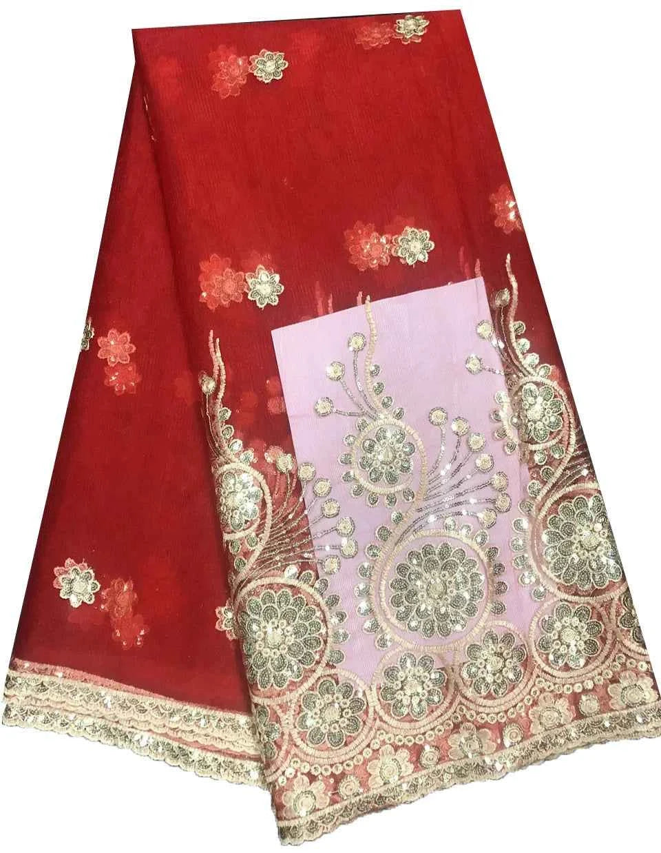 5yards/lot 2025 High Quality Nigerian French Lace African Lace Fabric for Party Dress Peach Africa Lace Fabric ALC