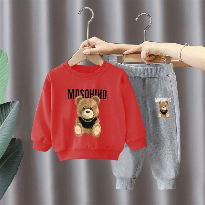 Tuta Bambino 2 Pezzi Sportiva - Felpa con Cappuccio e Pantaloni Primavera