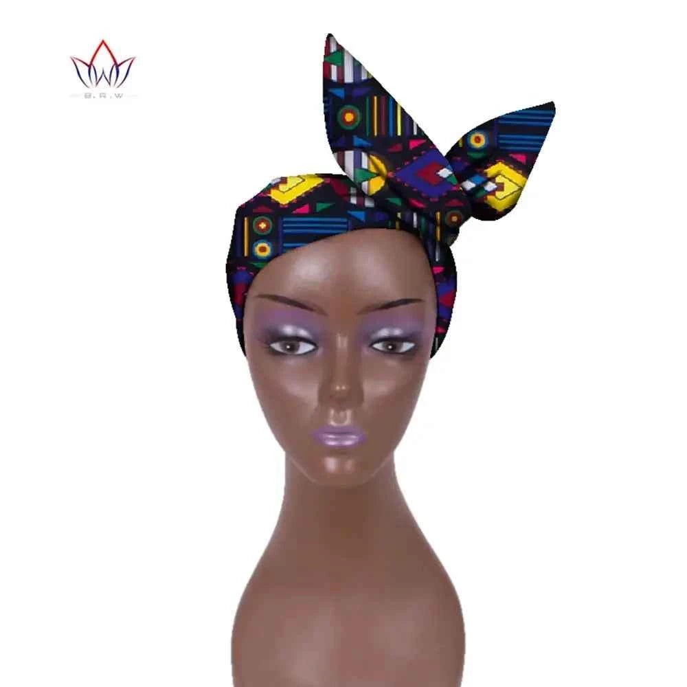 Wholesale Fashion African Headband for Women Ankara Headband Decorations Wrap Tie Scarf Africa Hair Accessories BRW WYB374