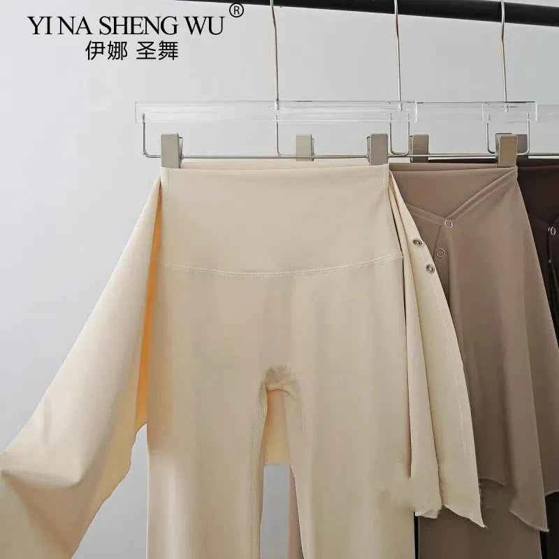 Women's Dance Practice Pants Latin Dance/Classical Dance/Yoga Costume Adult Modern Dance Bell-bottoms Pilates Fitness Wear