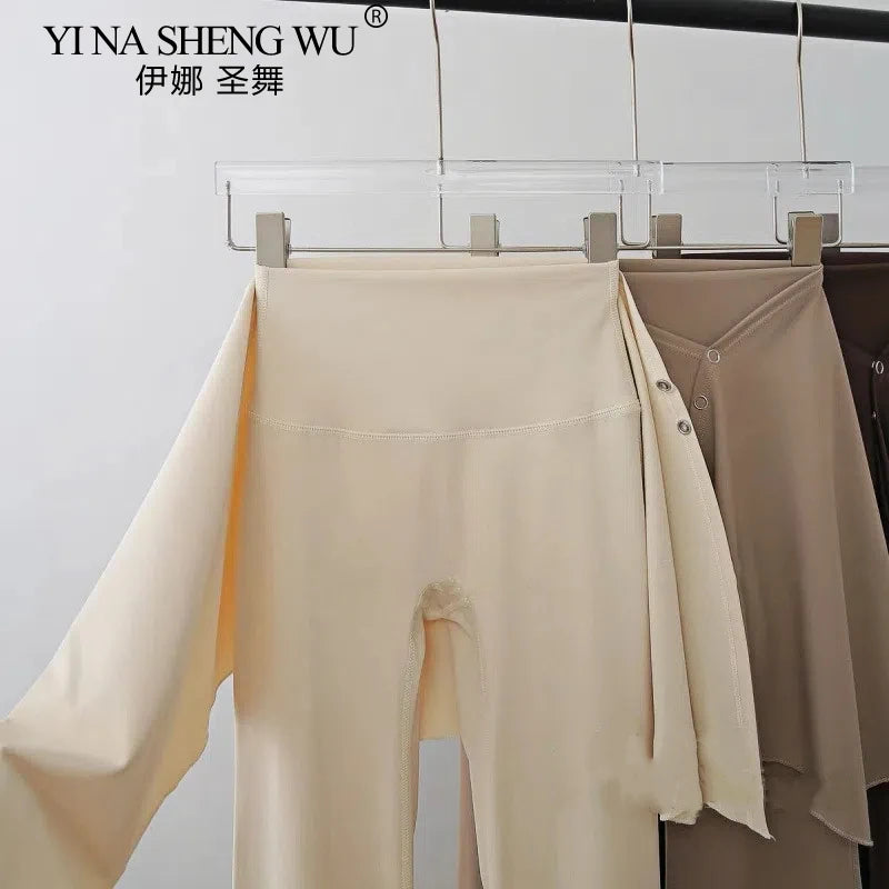 Women's Dance Practice Pants Latin Dance/Classical Dance/Yoga Costume Adult Modern Dance Bell-bottoms Pilates Fitness Wear