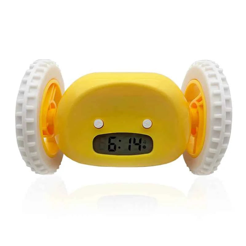 4 Styles CLOCKY Moving Alarm Clock with Jump and Run Feature for Heavy Sleepers Wake Up Easier