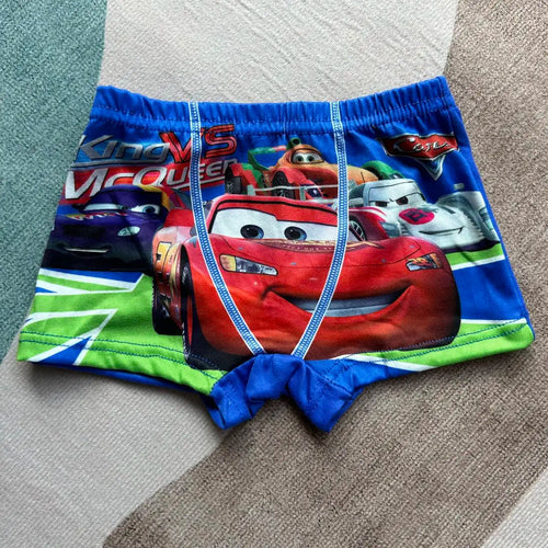 2pcs New Children's Underwear Boxers Kids Car Cartoon McQueen Boys Underwear Boxers