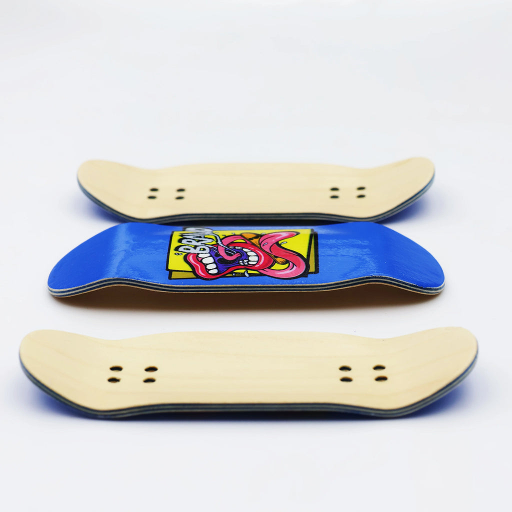 Fingerboard Deck 33mm Street Shape High Kick con Grafica - Mini Skateboard Professionale