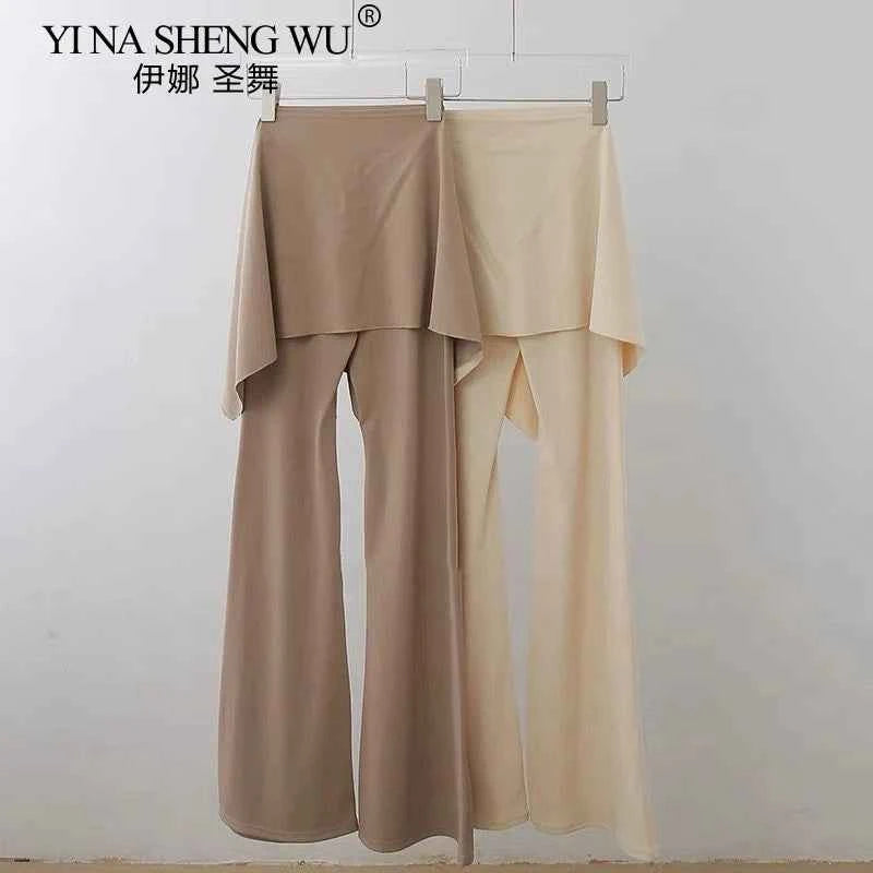 Women's Dance Practice Pants Latin Dance/Classical Dance/Yoga Costume Adult Modern Dance Bell-bottoms Pilates Fitness Wear