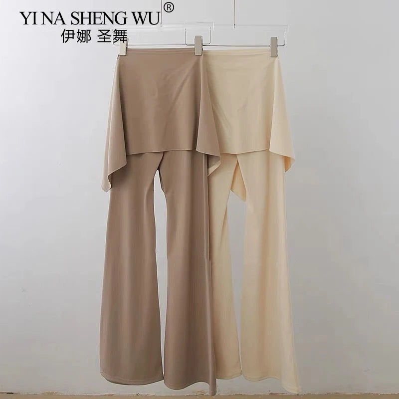 Women's Dance Practice Pants Latin Dance/Classical Dance/Yoga Costume Adult Modern Dance Bell-bottoms Pilates Fitness Wear