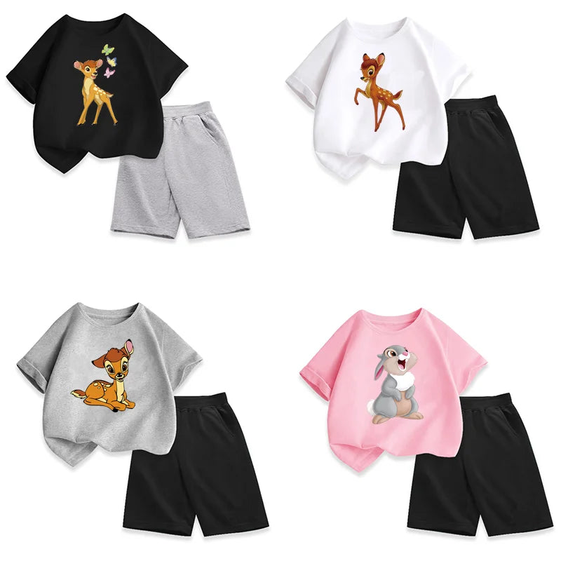 Lovely Bambi self-adhesive Clothing thermoadhesive patches thermo-stickers for children stripes appliques iron on transfer