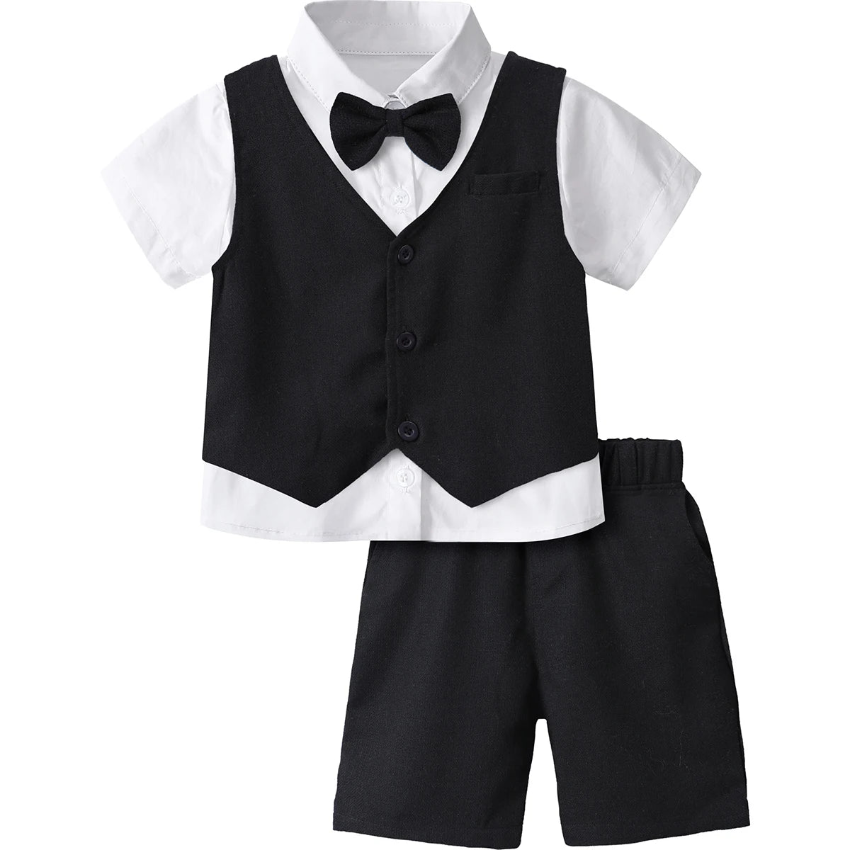 Completo Cerimonia Bambino 3 Pezzi - Abito Elegante per Matrimonio e Feste