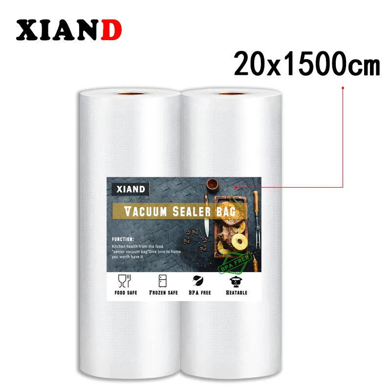 Vacuum Bags For Food Storage Bags Vacuum Sealer Food Bags Vacuum Packaging 12/15/20/22/25/28cm*1500cm/Rolls