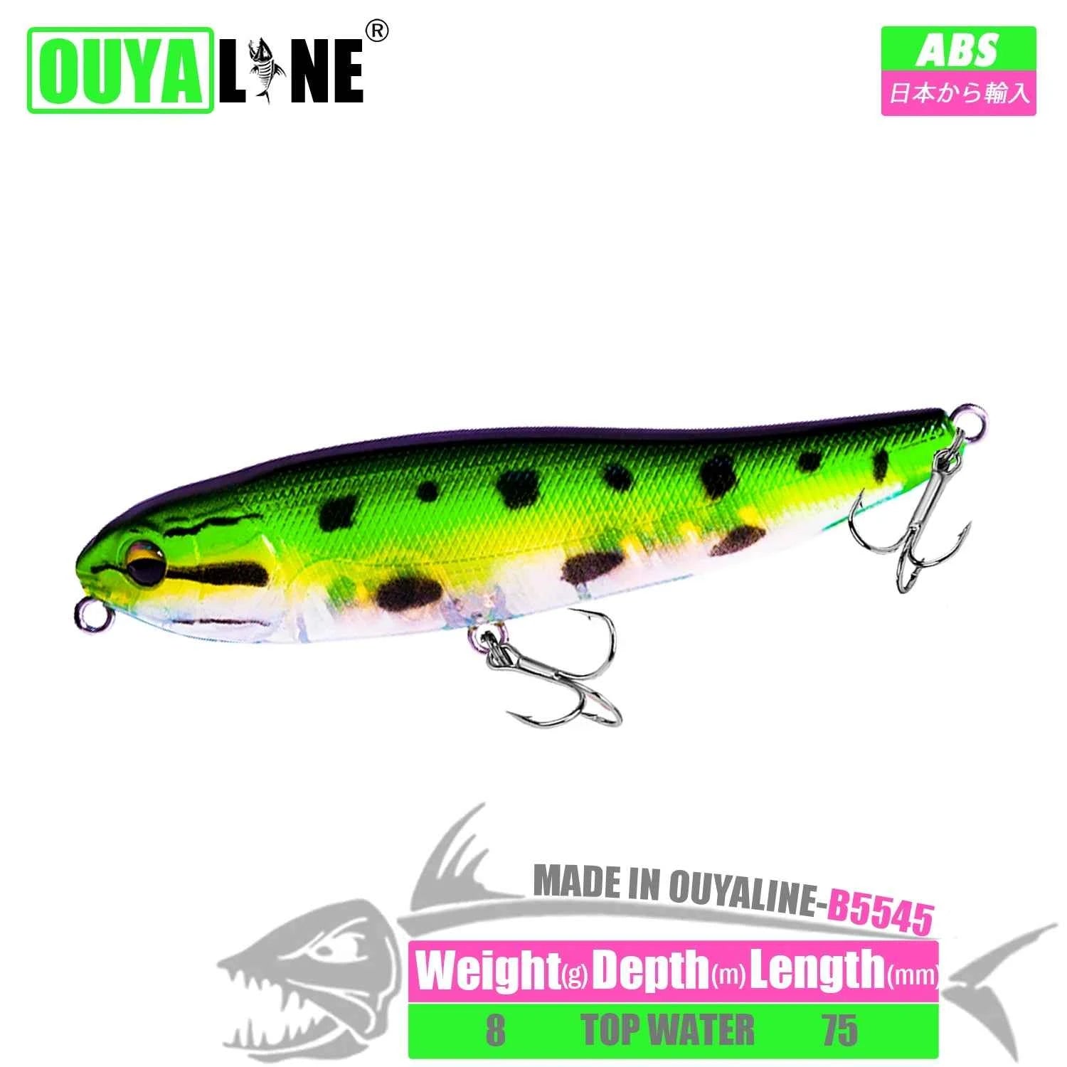 Pencil Fishing Lure Isca Artififcial Weights 8g 75mm Floating Pesca Bait Wobblers Peche A La Carp Fish Tackle Leurre Accessories