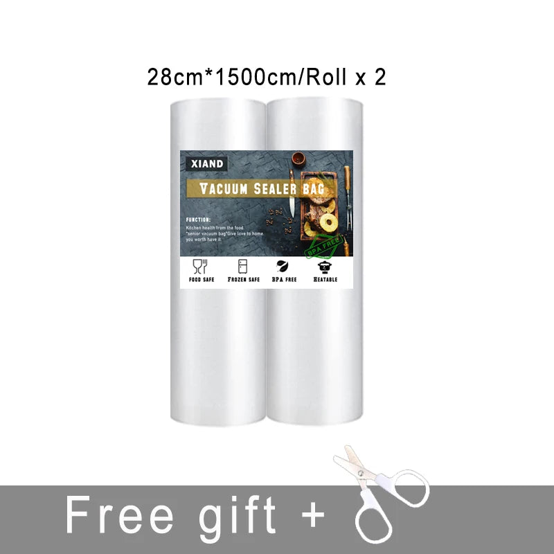 Vacuum Bags For Food Storage Bags Vacuum Sealer Food Bags Vacuum Packaging 12/15/20/22/25/28cm*1500cm/Rolls