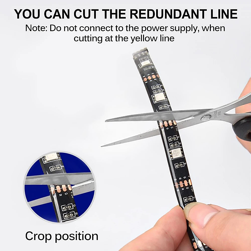 Strisce LED di Sicurezza per Scooter e Biciclette – Luci Notturne a Batteria per Visibilità e Stile