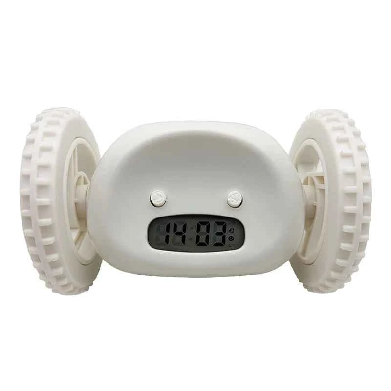 4 Styles CLOCKY Moving Alarm Clock with Jump and Run Feature for Heavy Sleepers Wake Up Easier