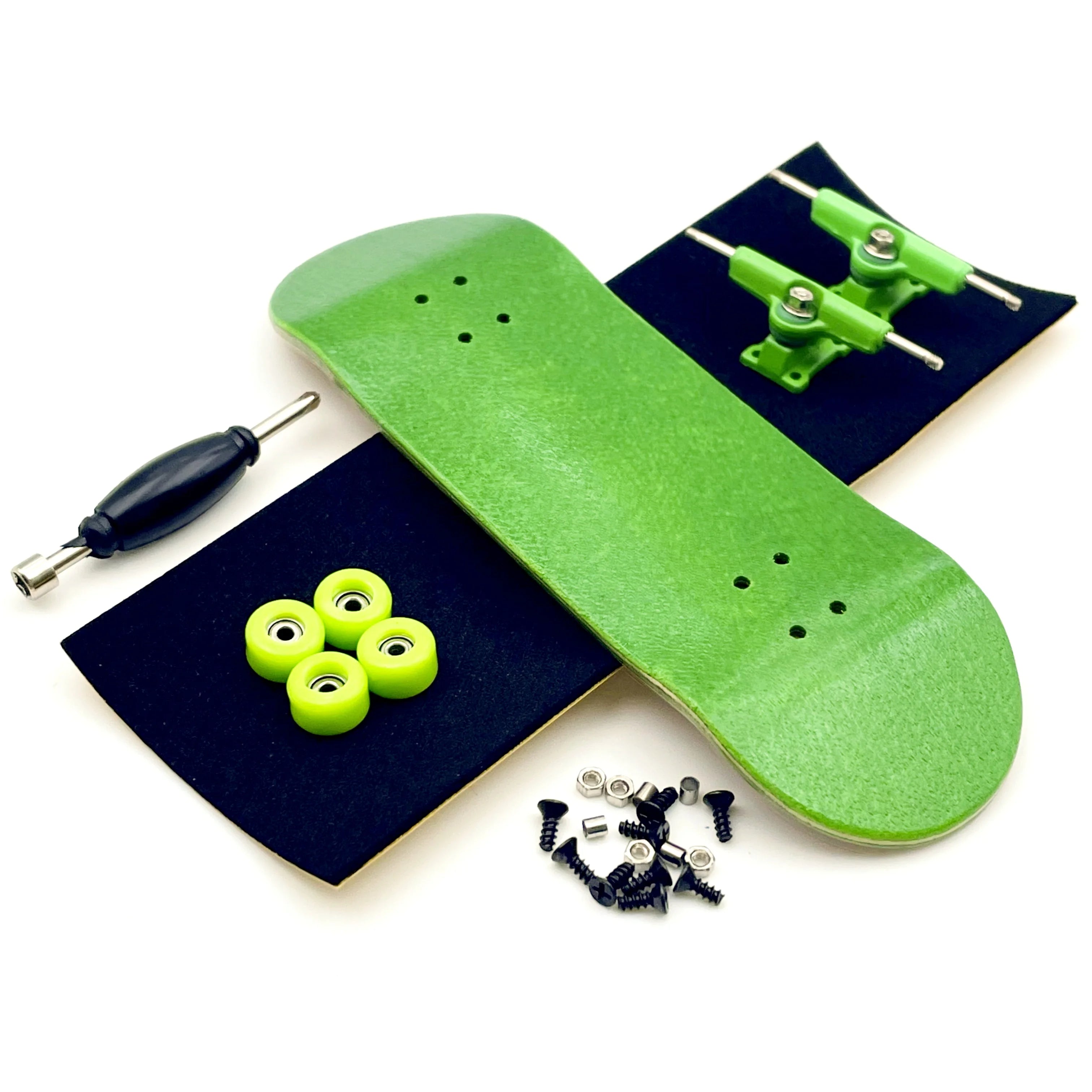 Fingerboard Professionale 32mm in Legno – Mini Skateboard in Acero Canadese a 5 Strati con Truck Doppio Asse e Ruote con Cuscinetti