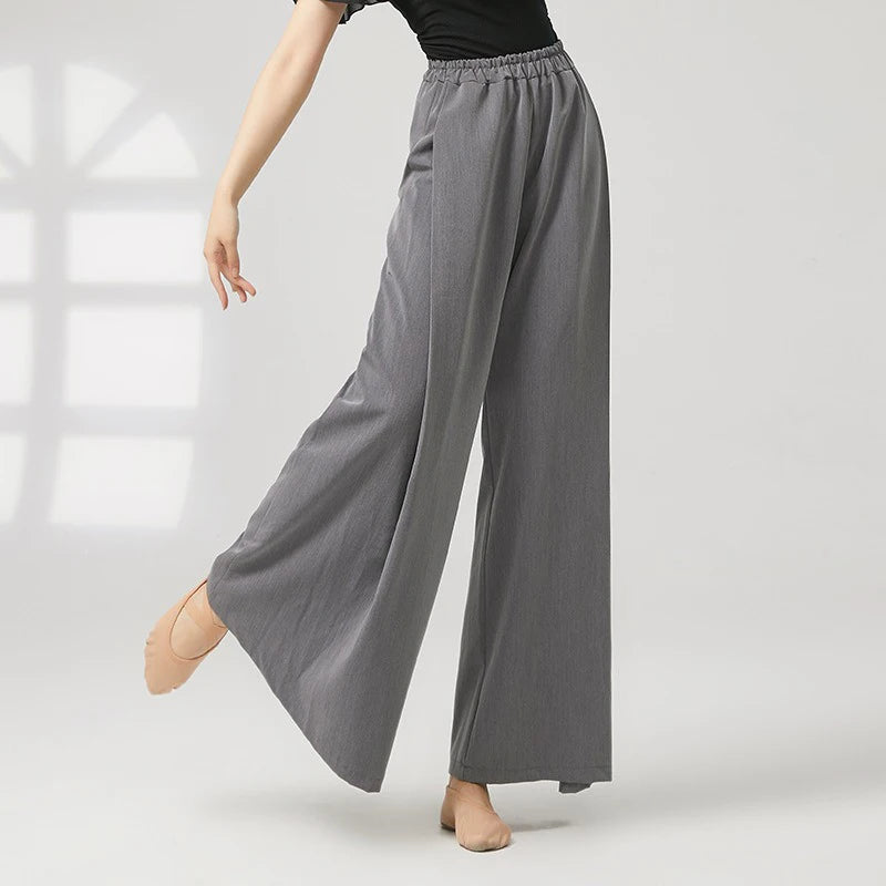 Modern Dance Girl Loose Straight Wide-Leg Pants Classic Dance Practice Outfit Daily Wear Comfortable Fit Dance Trousers