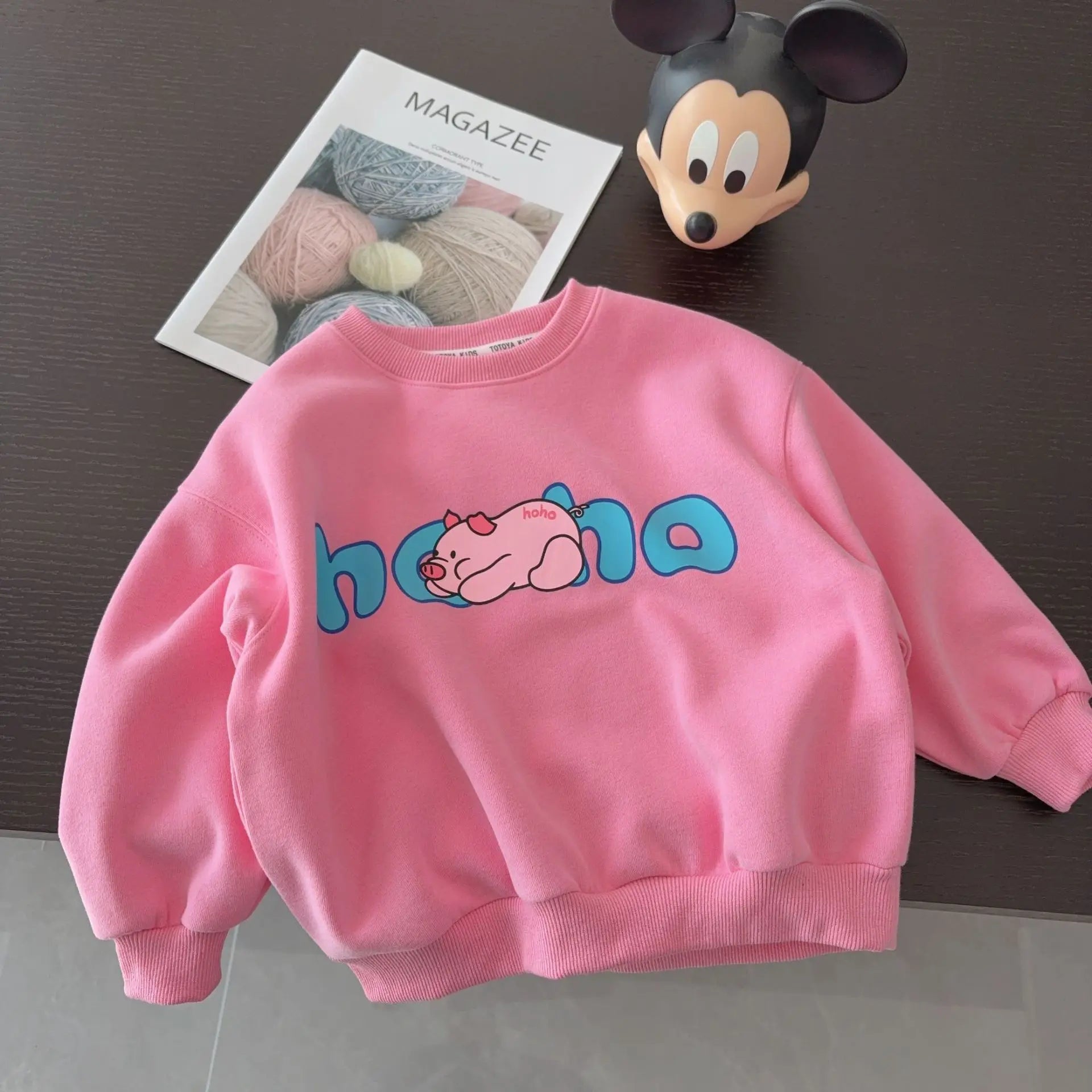 Children Sweatshirts Autumn Girls New Cartoon Printed Long Sleeved T-shirt 3-8 Years Old Boys Fashionable Loose Top