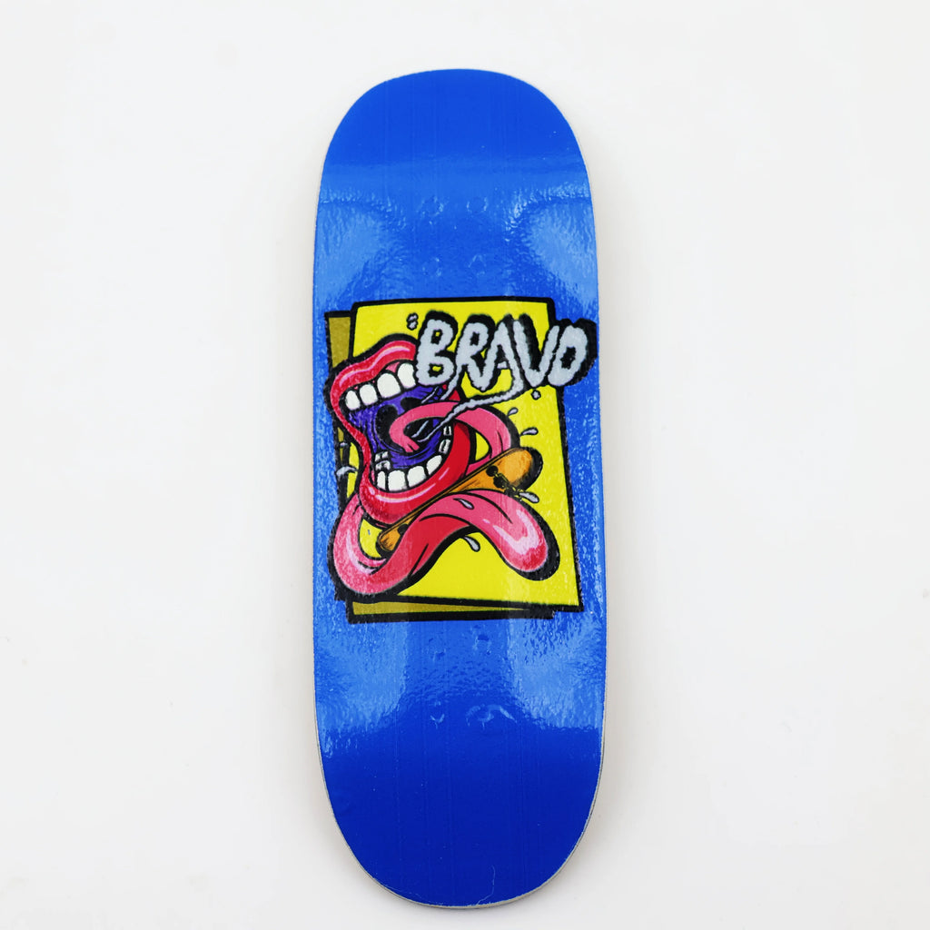 Fingerboard Deck 33mm Street Shape High Kick con Grafica - Mini Skateboard Professionale