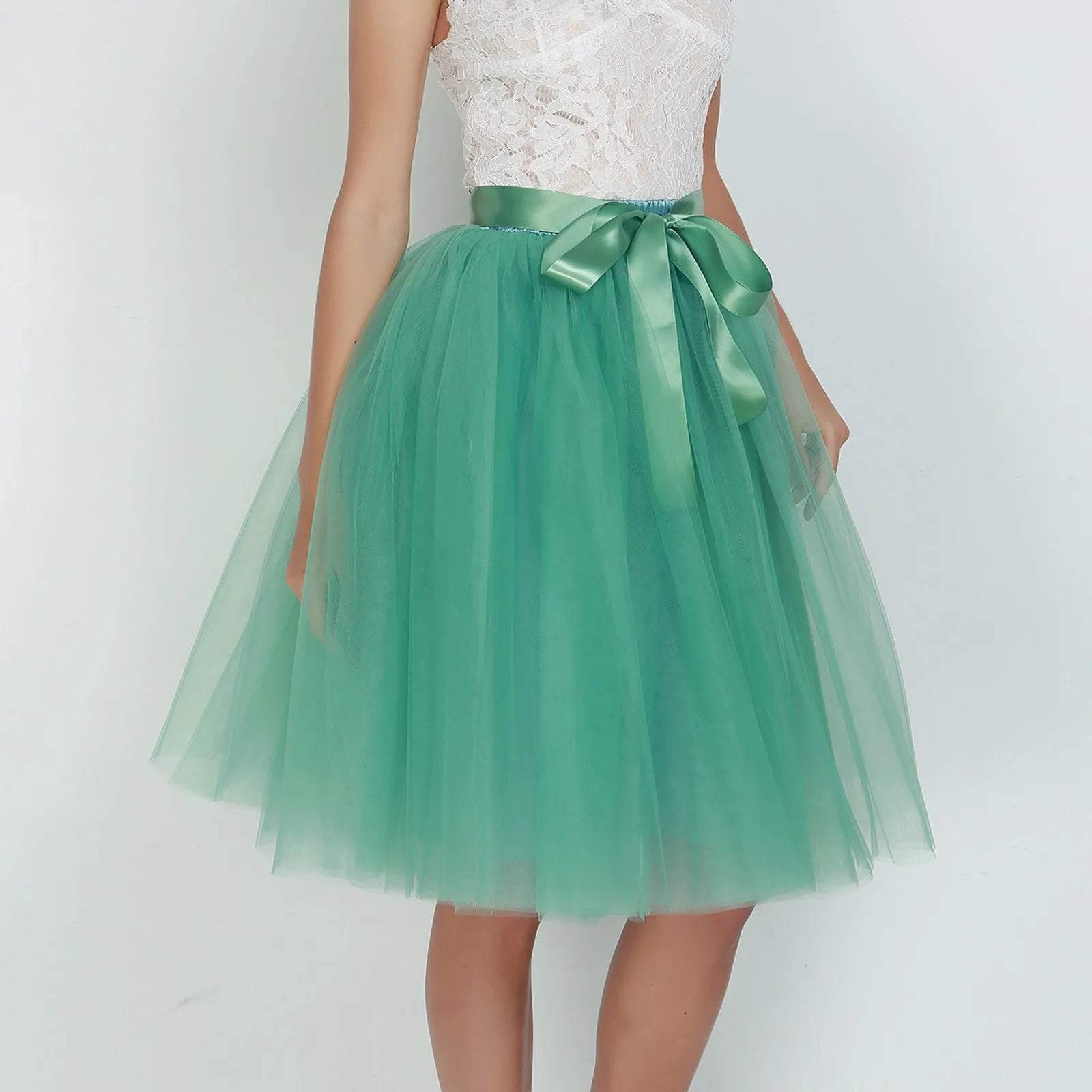 Skirts Pants Carnevale New Women Tulle Skirts Knee Length Long Adult Tutu Layered Short Prom Party Midi Skirt Made by Skirt