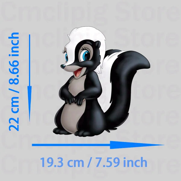 Lovely Bambi self-adhesive Clothing thermoadhesive patches thermo-stickers for children stripes appliques iron on transfer