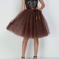 Skirts Pants Carnevale New Women Tulle Skirts Knee Length Long Adult Tutu Layered Short Prom Party Midi Skirt Made by Skirt