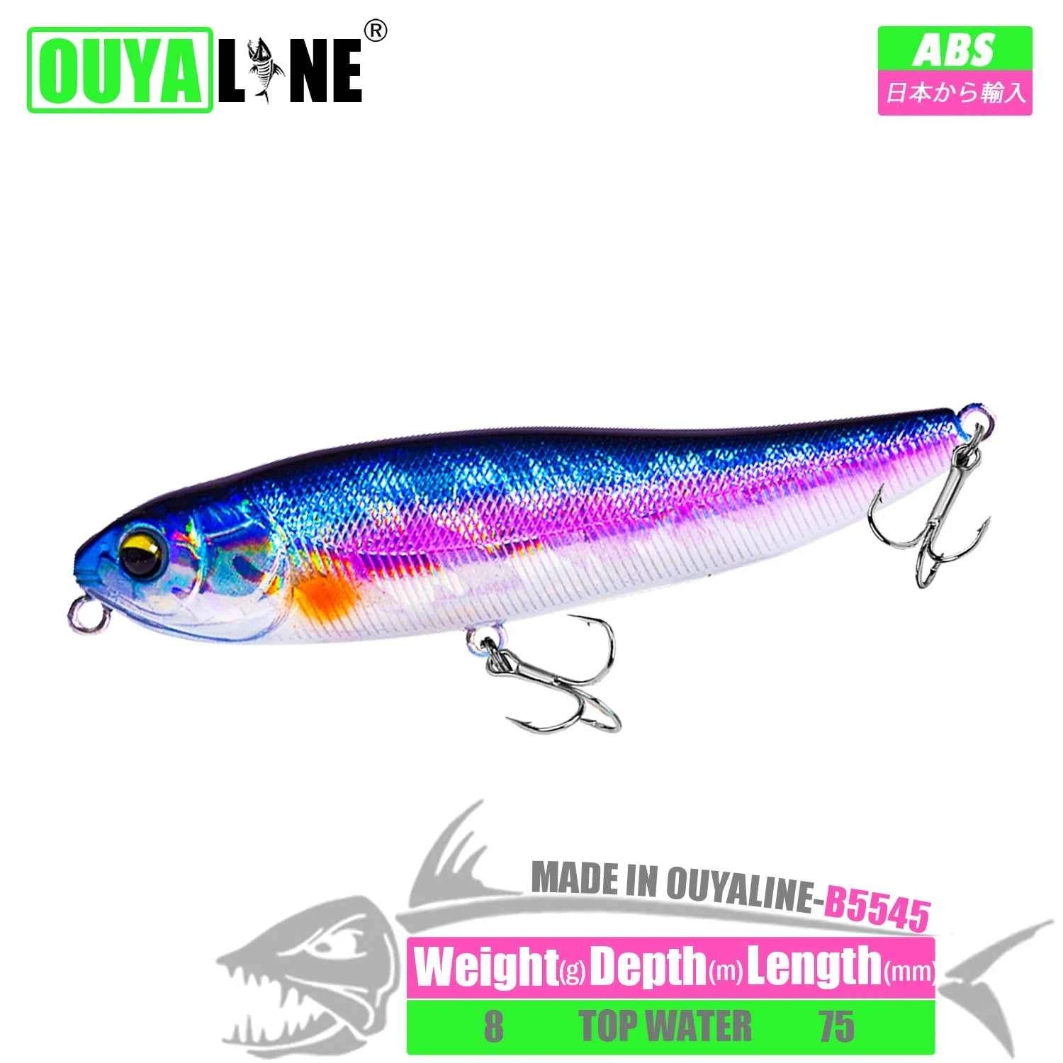 Pencil Fishing Lure Isca Artififcial Weights 8g 75mm Floating Pesca Bait Wobblers Peche A La Carp Fish Tackle Leurre Accessories