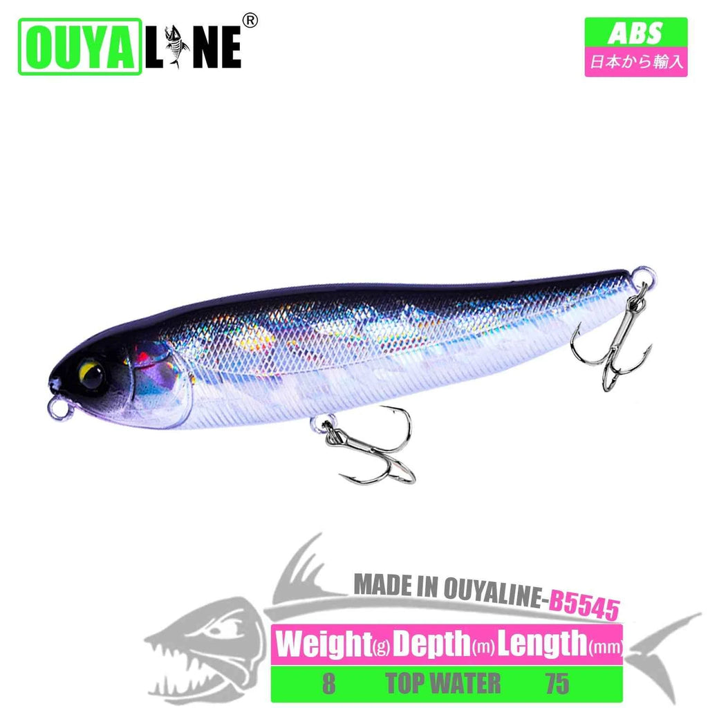 Pencil Fishing Lure Isca Artififcial Weights 8g 75mm Floating Pesca Bait Wobblers Peche A La Carp Fish Tackle Leurre Accessories