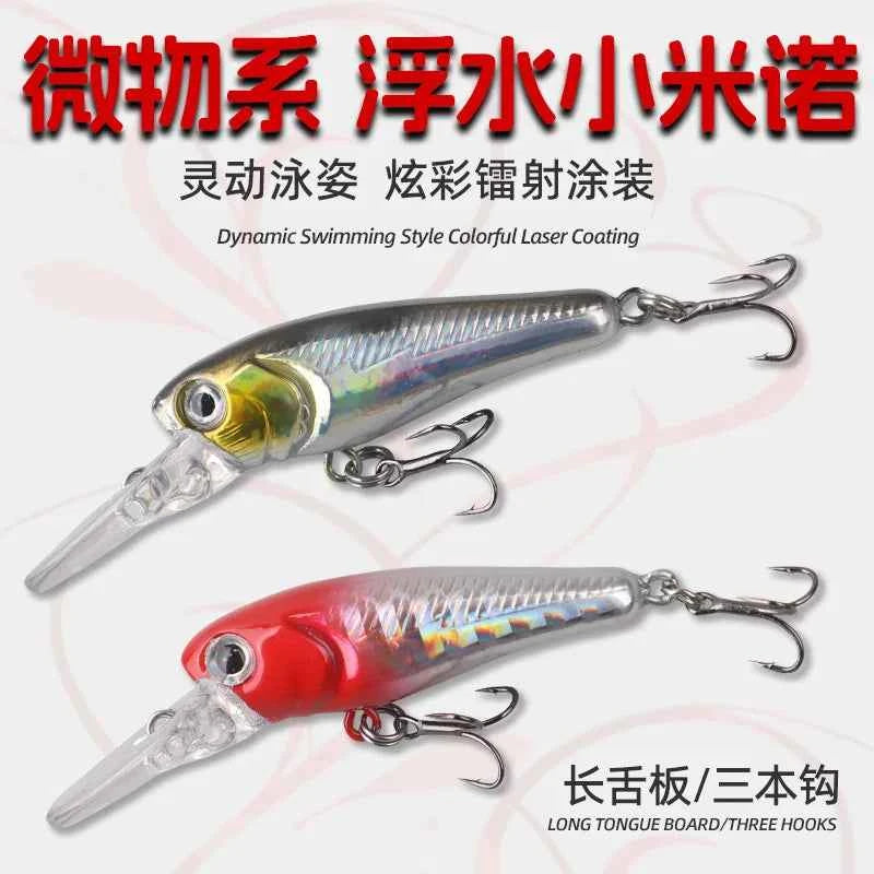1pc Pesca Hard Fishing Lure Minnow Wobbler Peche Artificial Crank Bait Bass Perch Pike Salmon Trout