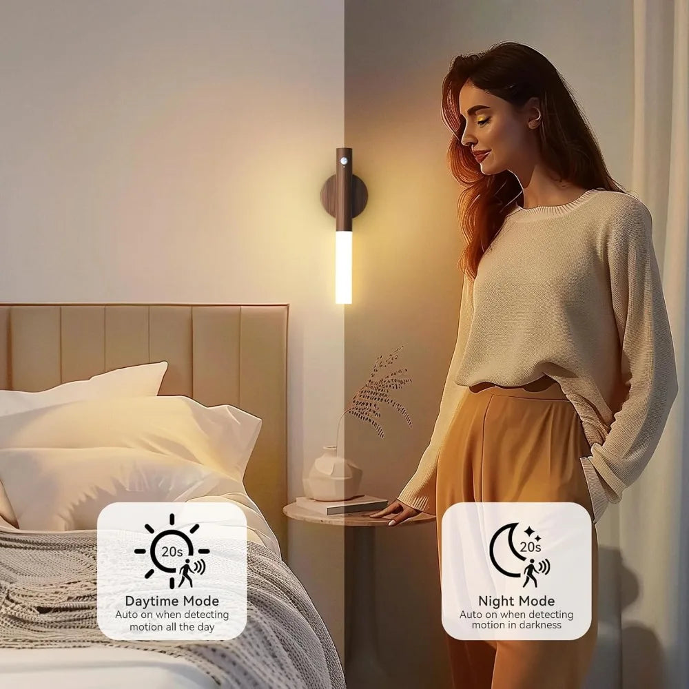 LED Night  Human Induction USB Charging Light IntelligentFor Bedside Cabinet Home Wardrobe Lighting Motion Sensor Light Led Lamp