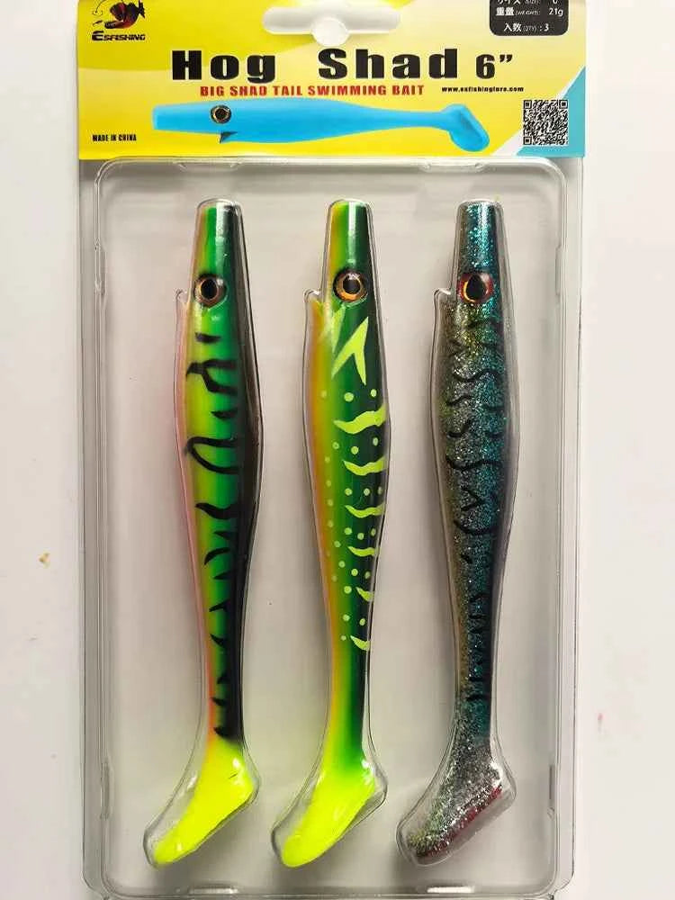KESFISHING Hog Shad 4”5”6”8” inch Pesca Isca Artificial Bait Big Catch Sea Fishing Wobblers winter fishing Soft Fishing