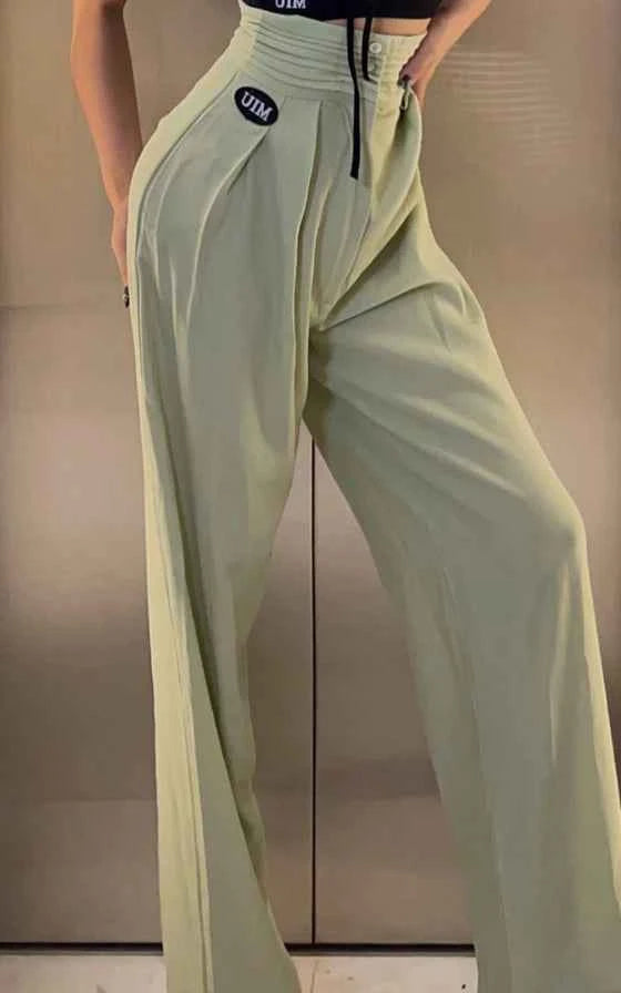 New Latin Dance Pants For Women Modern Dance Pants Button Trousers Chacha Rumba Tango Dress Latin Performance Clothes DN14203