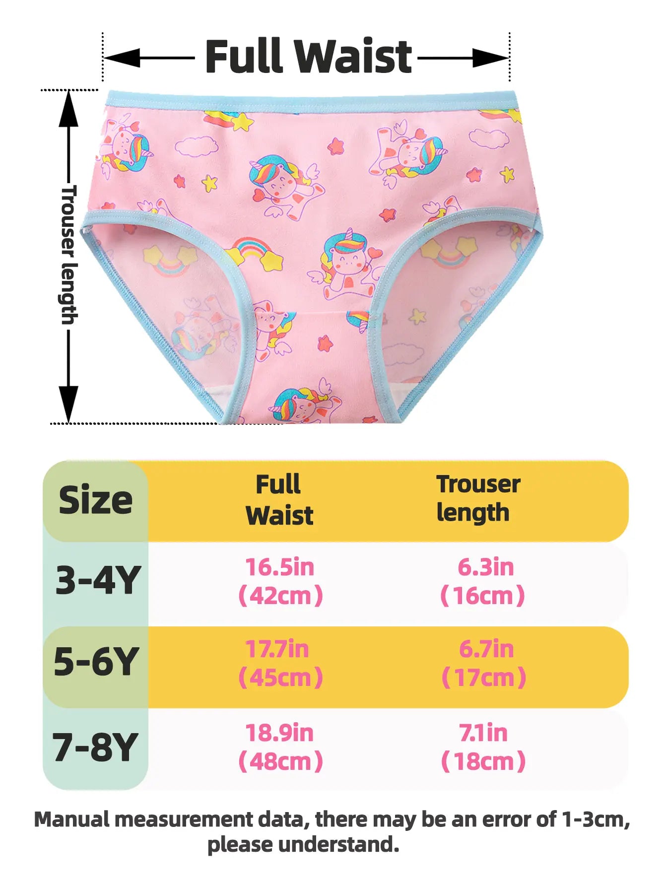 4-Pack Kids' Comfortable Breathable Skin-Friendly Cartoon Patterned Triangle Underwear for Ages 3-8