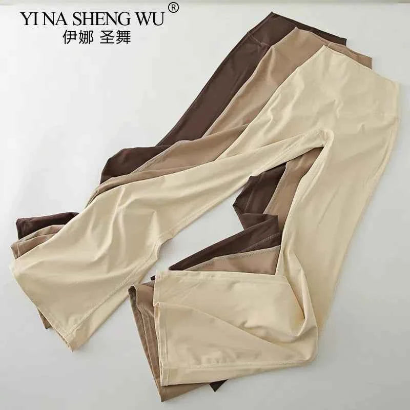 Women's Dance Practice Pants Latin Dance/Classical Dance/Yoga Costume Adult Modern Dance Bell-bottoms Pilates Fitness Wear