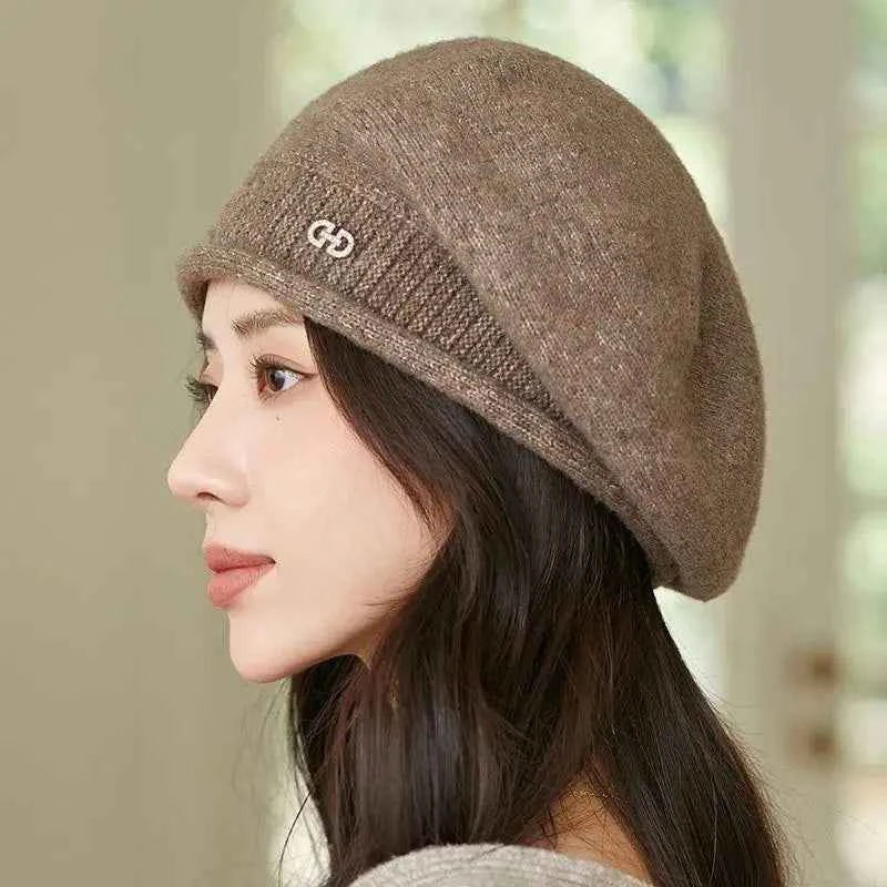 Women's Winter Knit Beret - Fashion  Hat Soft Warm Comfortable Stretchy Cap for Cold Weather