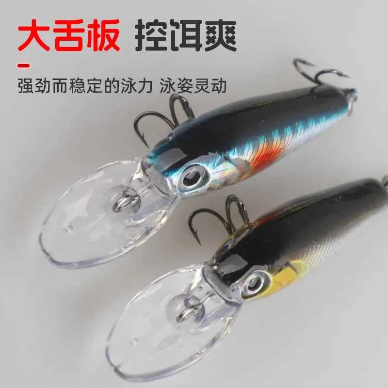 1pc Pesca Hard Fishing Lure Minnow Wobbler Peche Artificial Crank Bait Bass Perch Pike Salmon Trout