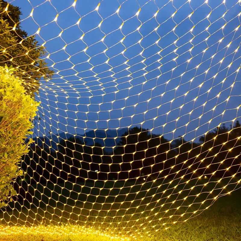 Rete di Luci LED 8 Modalità con Spina EU – Decorazione Natale, Feste ed Eventi per Interni ed Esterni