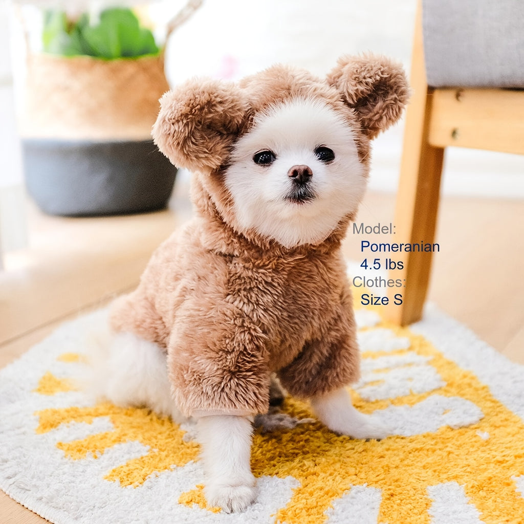 Costume Caldo Orsetto Teddy Bear per Cani e Gatti - Pet Costumes Adorabili