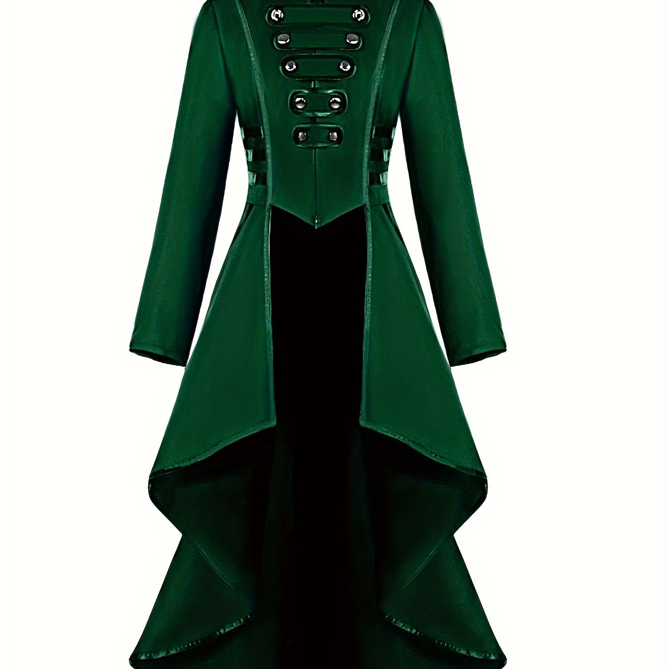 Titolo: Giacca Gotica Vintage con Bottoni Decorativi - Costume Pirata Vampiro Halloween Abbigliamento Donna