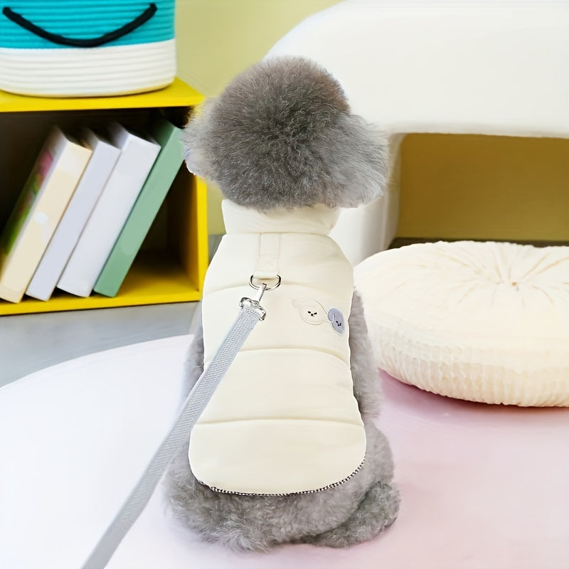 Giacca Pile Cane Inverno - Cappotto Caldo per Cani Piccoli e Medi con Anello