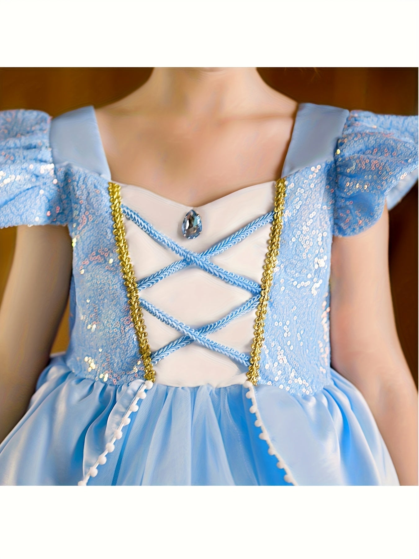 Vestito Principessa Bambina con Accessori – Costume Elegante per Carnevale Halloween e Feste