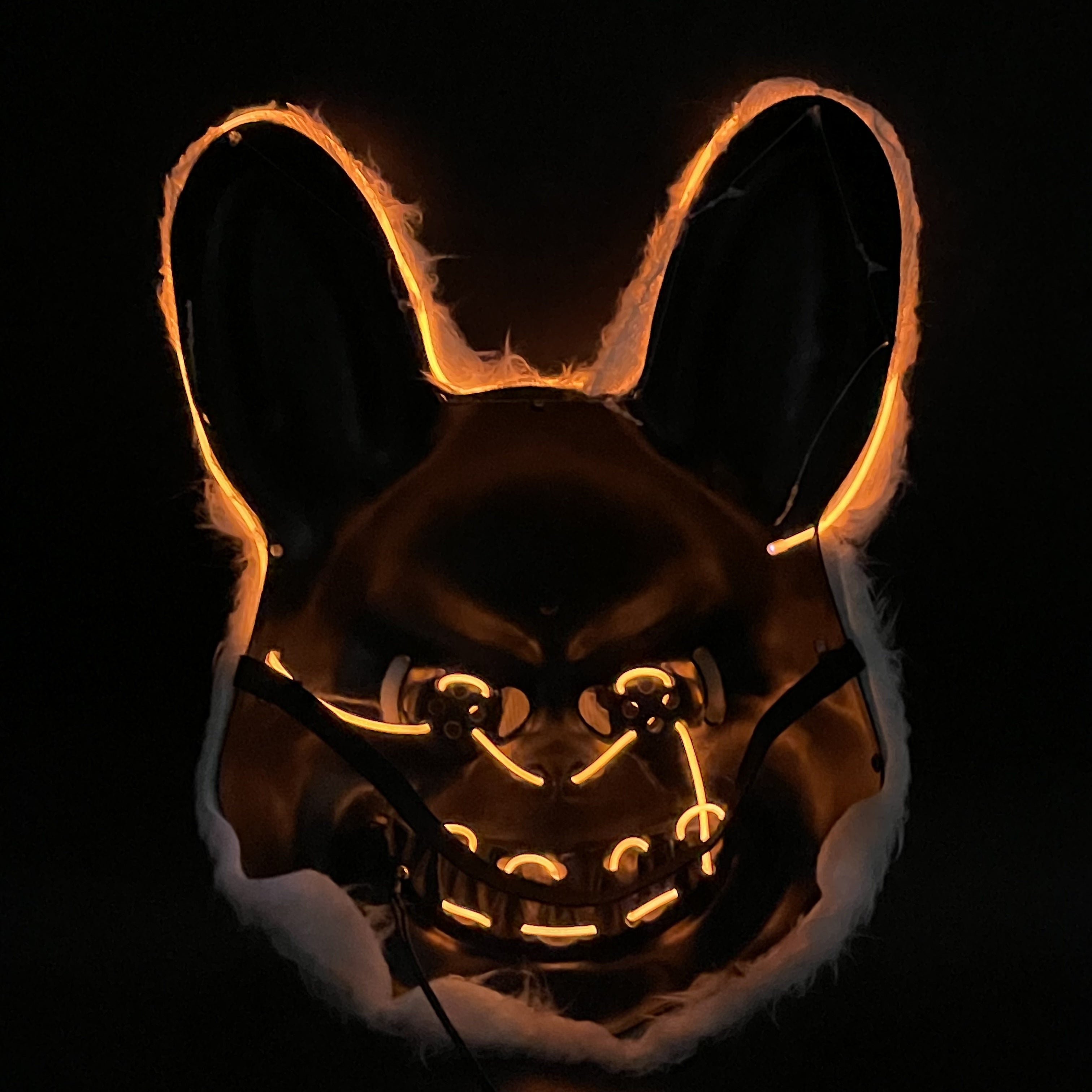 LED-Lit Blood-Dripping Bunny & Bear Horror Masks with Glowing Eyes - /- (/-Free) for s & - Realistic Halloween Costumes, Parties, Haunted Houses - Funky Scary Face Makeup